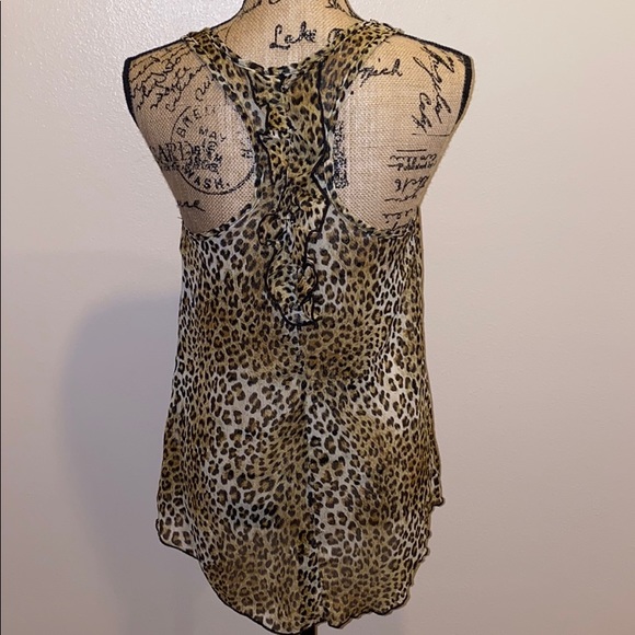 Leopard Sheer Tank - Picture 4 of 6